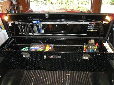 diy metal truck tool box|truck tool box organization ideas.